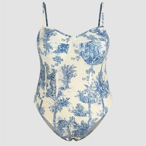 Cider Toile de Jouey Curve Bodysuit